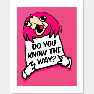 Do You Know the Way Knuckles Meme Posters and Art